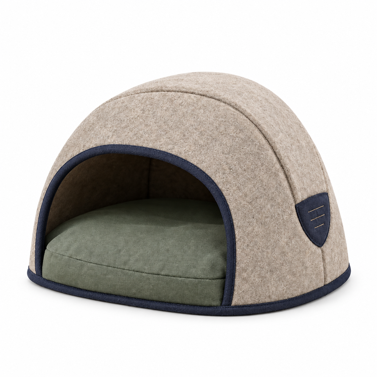 Arc Cave Convertible Pet Bed — white-background product view