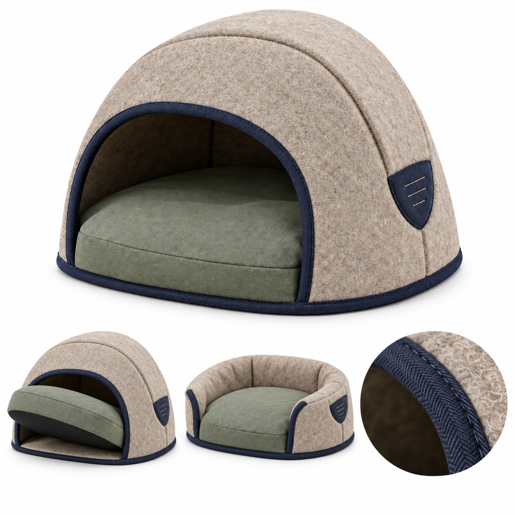 Arc Cave Convertible Pet Bed — product-specific features