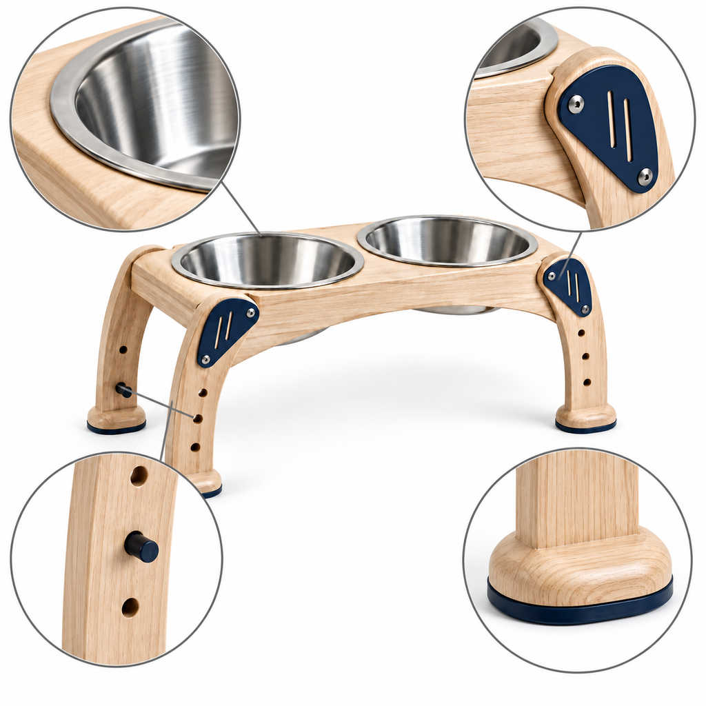 Archline Double Bowl Stand — product-specific features