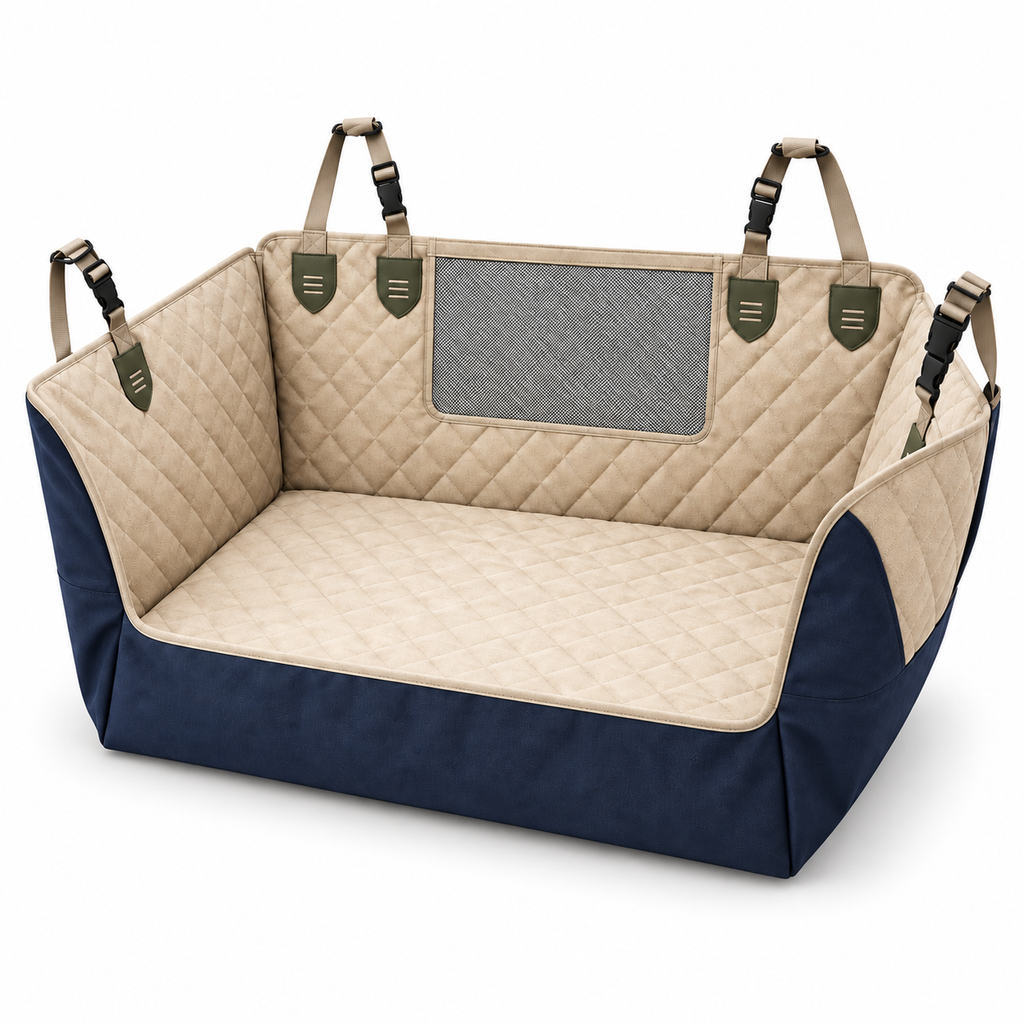 Backseat Trail Pet Hammock — white-background product view