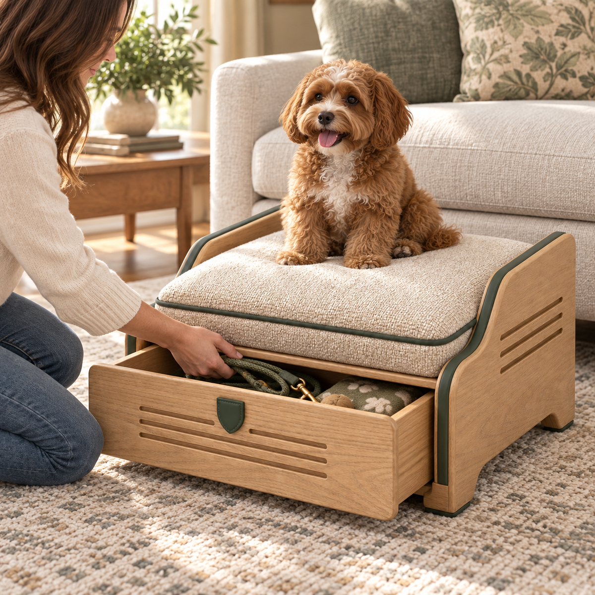 Bedside Step and Stow Platform — second in-use lifestyle scene