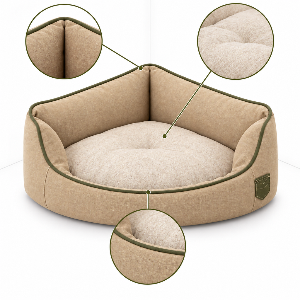 Corner Nest Pet Bed — product-specific features