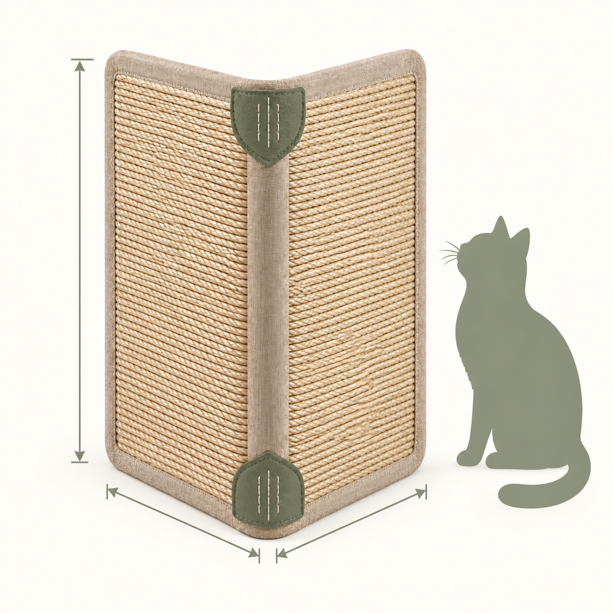Corner Ridge Flexible Scratch Panel — size and proportion guide