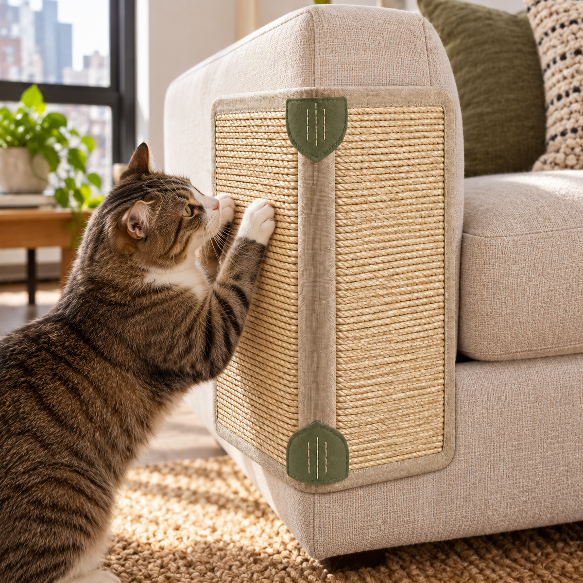 Corner Ridge Flexible Scratch Panel — in-use lifestyle scene