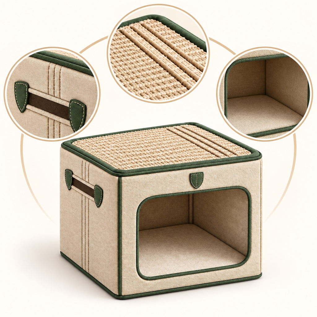 Den and Scratch Storage Cube — product-specific features