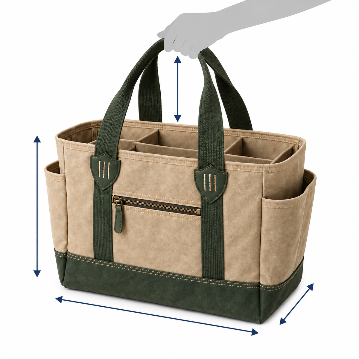 Field Kit Pet Gear Organizer — size and proportion guide
