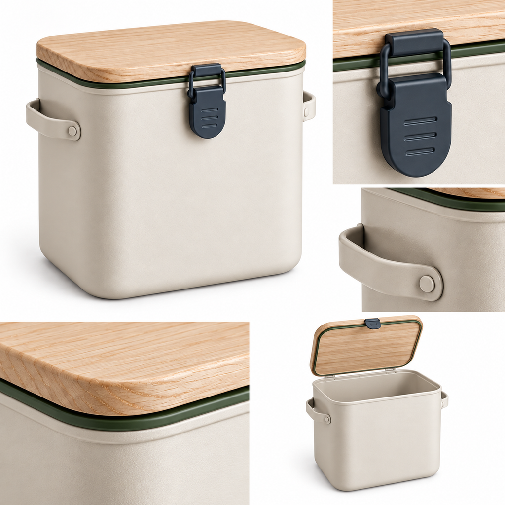 Field Table Pet Food Storage Bin — product-specific features