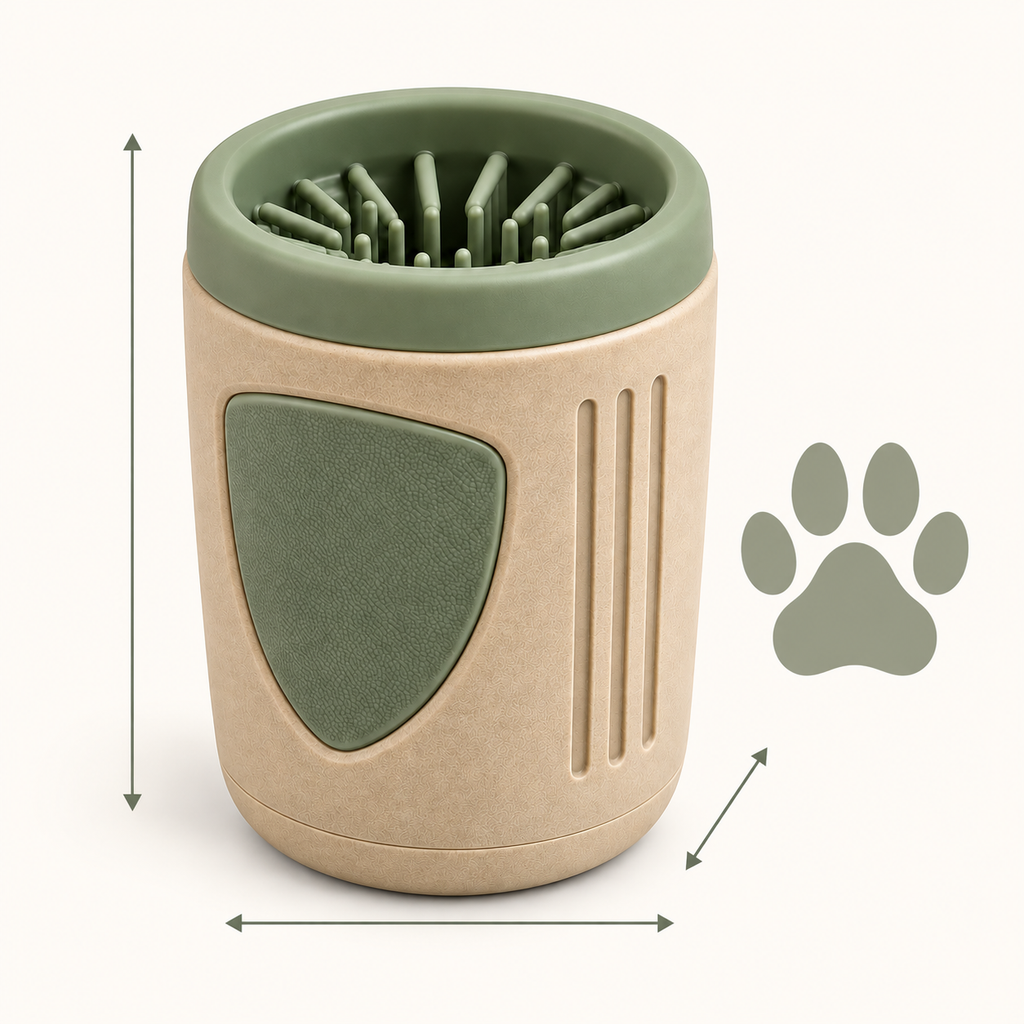 Field Wash Paw Washer Cup — size and proportion guide
