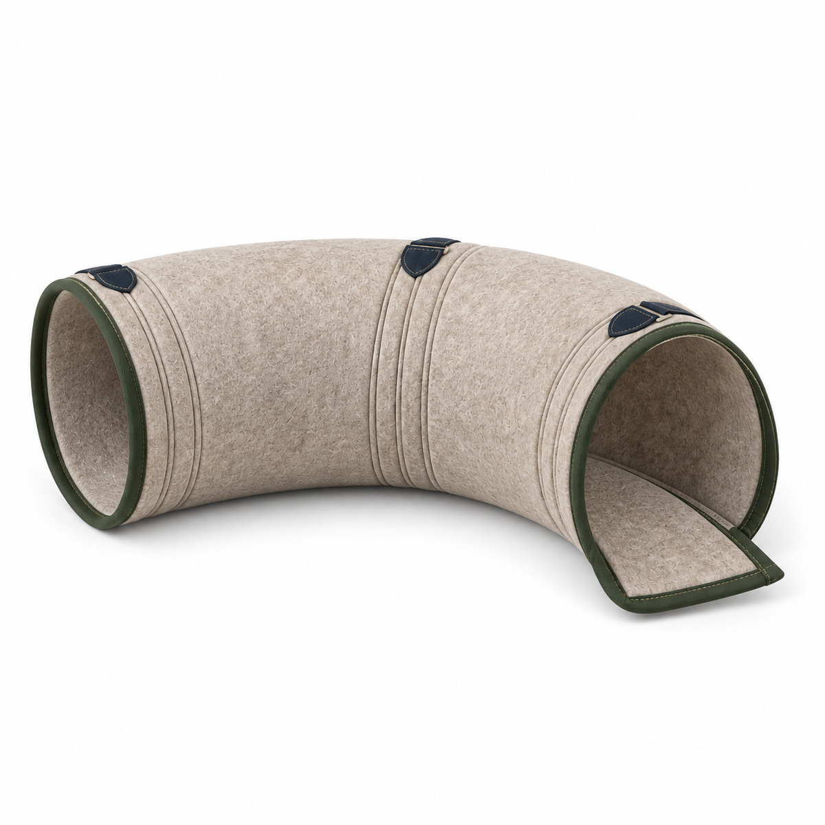 Foldaway Felt Cat Tunnel — white-background product view