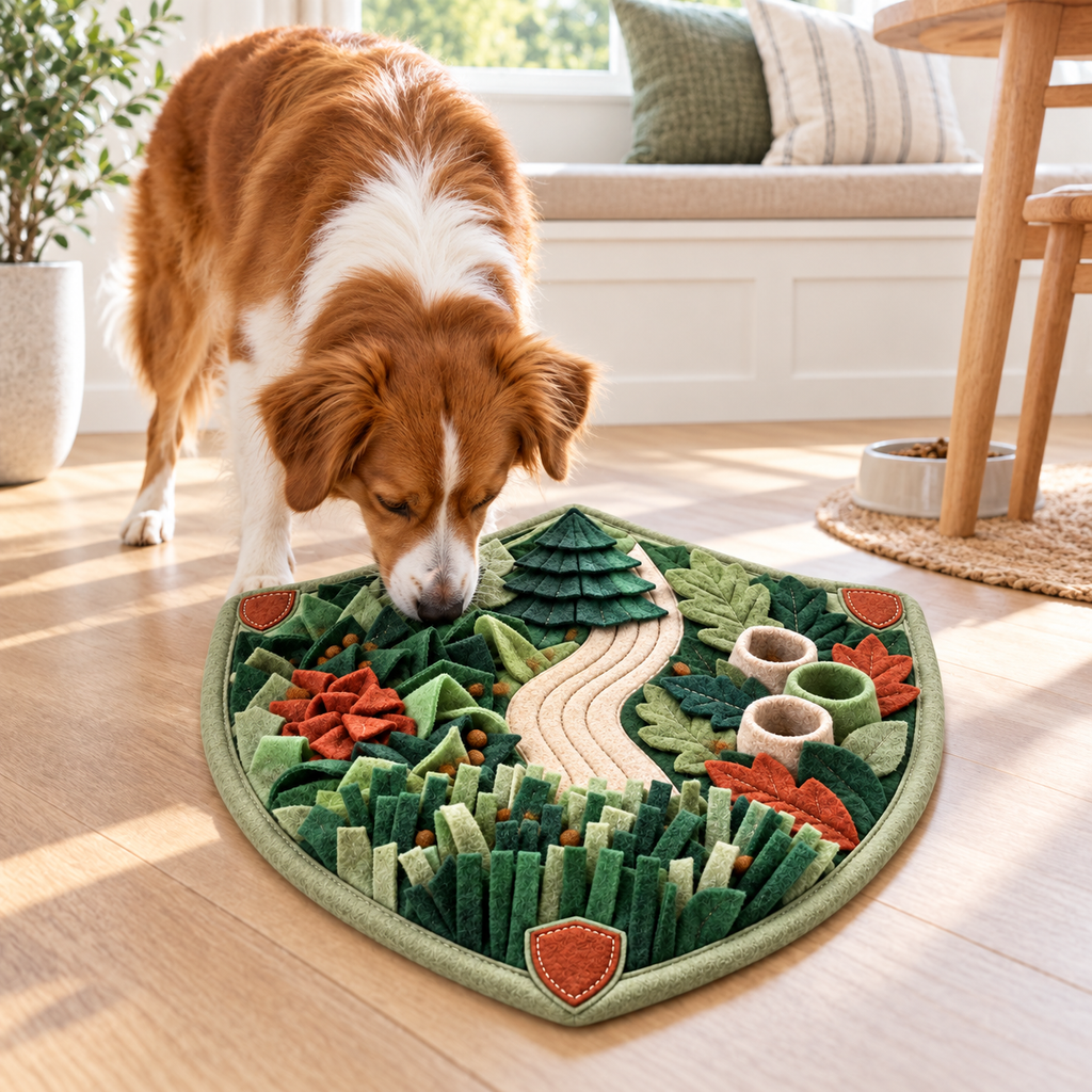 Forest Trail Snuffle Mat — in-use lifestyle scene