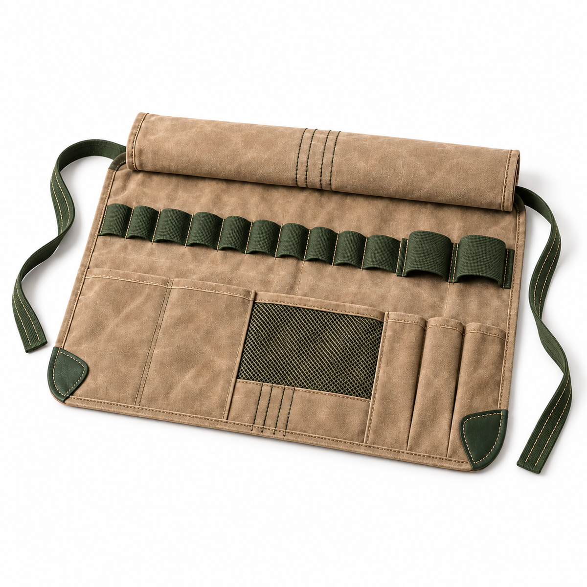 Groomer's Canvas Tool Roll — white-background product view