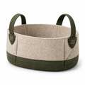 Home Base Foldable Toy Basket — white-background product view