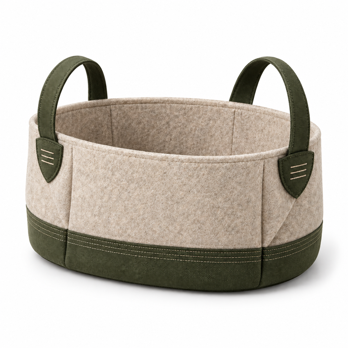 Home Base Foldable Toy Basket — white-background product view