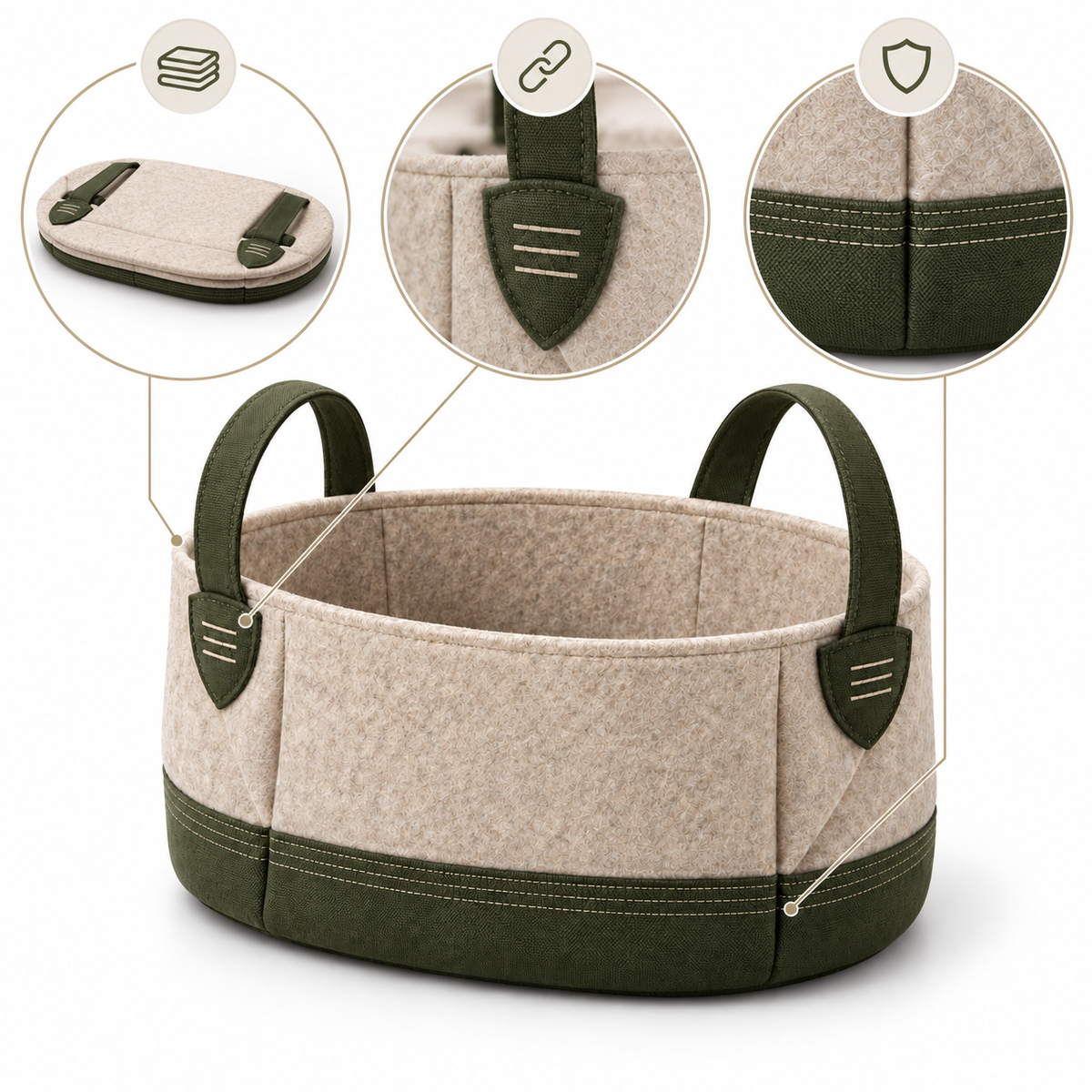 Home Base Foldable Toy Basket — product-specific features