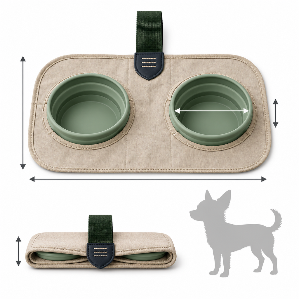 Packout Portable Dining Kit — size and proportion guide