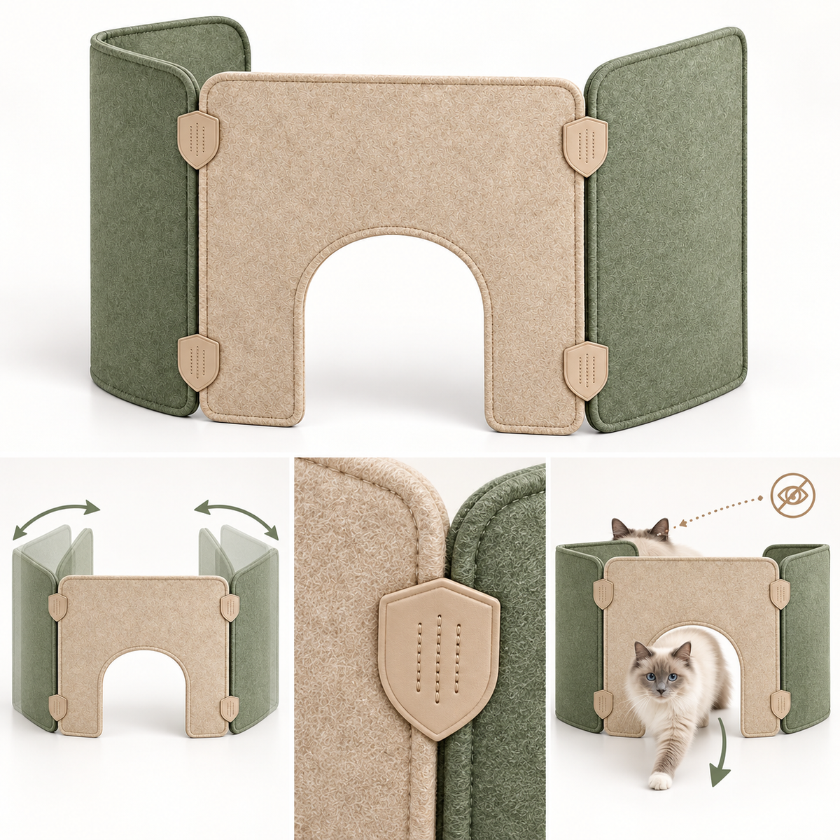 Quiet Corner Litter Privacy Screen — product-specific features
