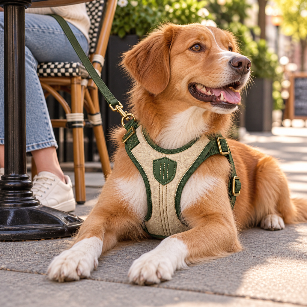 Range Y-Shape Comfort Harness — second in-use lifestyle scene