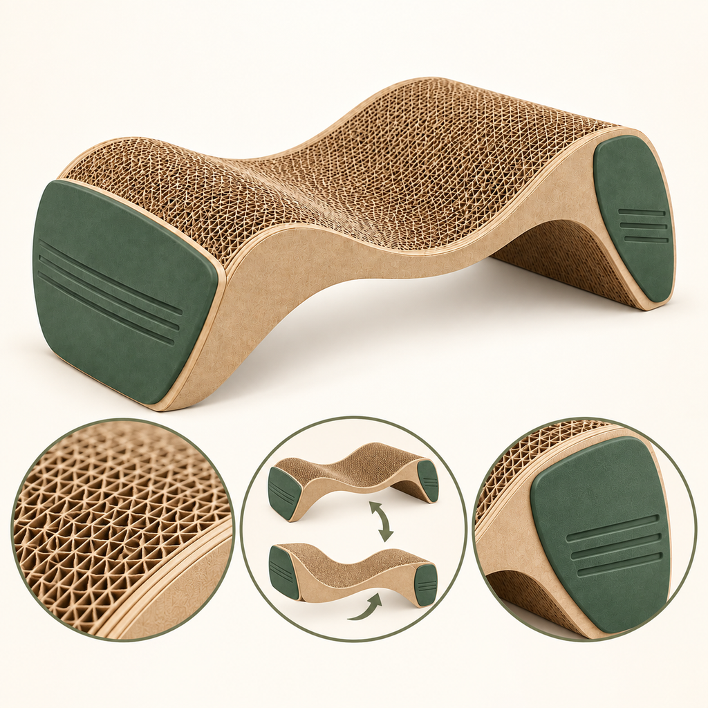 Ridge Reversible Scratcher Lounge — product-specific features