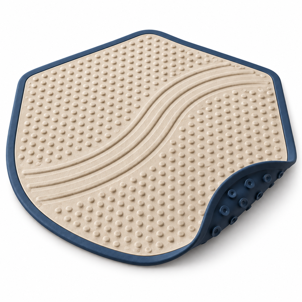 Riverline Non-Slip Pet Bath Mat — white-background product view