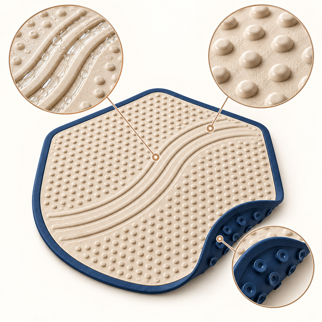 Riverline Non-Slip Pet Bath Mat — product-specific features