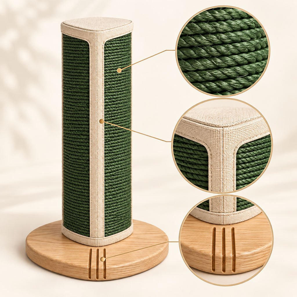 Sentinel Sisal Scratch Column — product-specific features