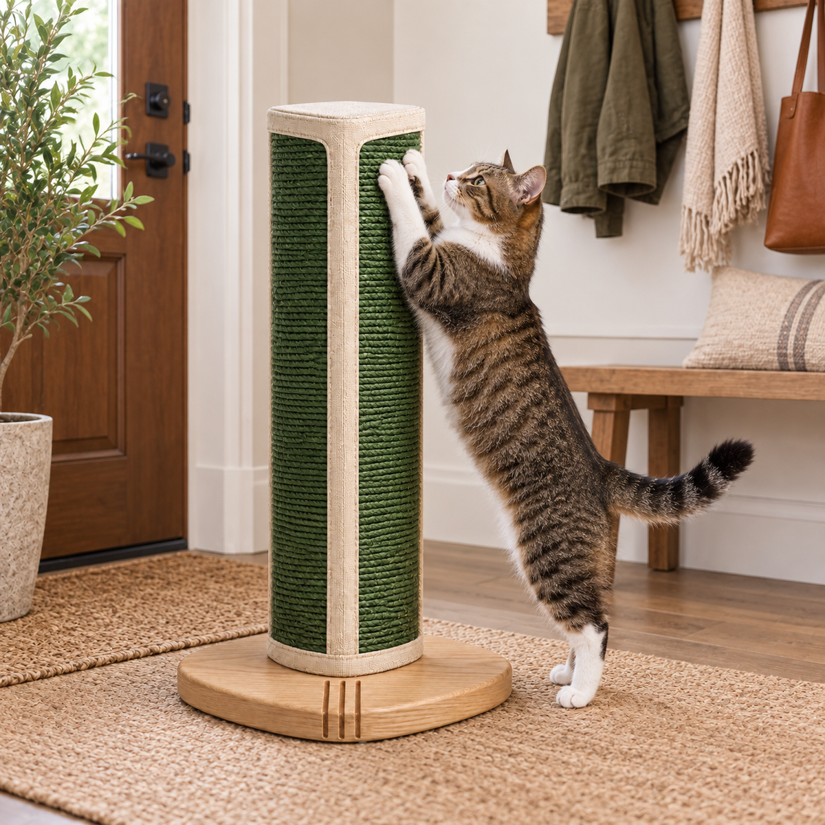 Sentinel Sisal Scratch Column — second in-use lifestyle scene