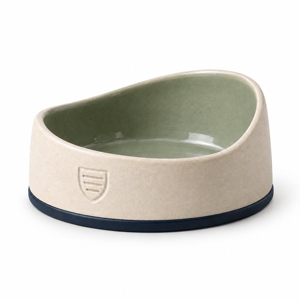 Shield Ceramic Pet Bowl — white-background product view