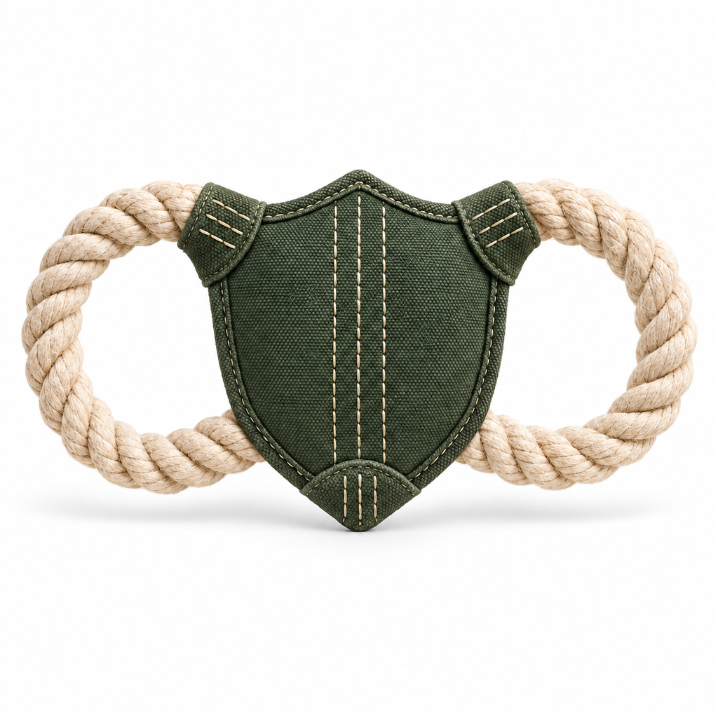 Shield Knot Tug Toy — white-background product view