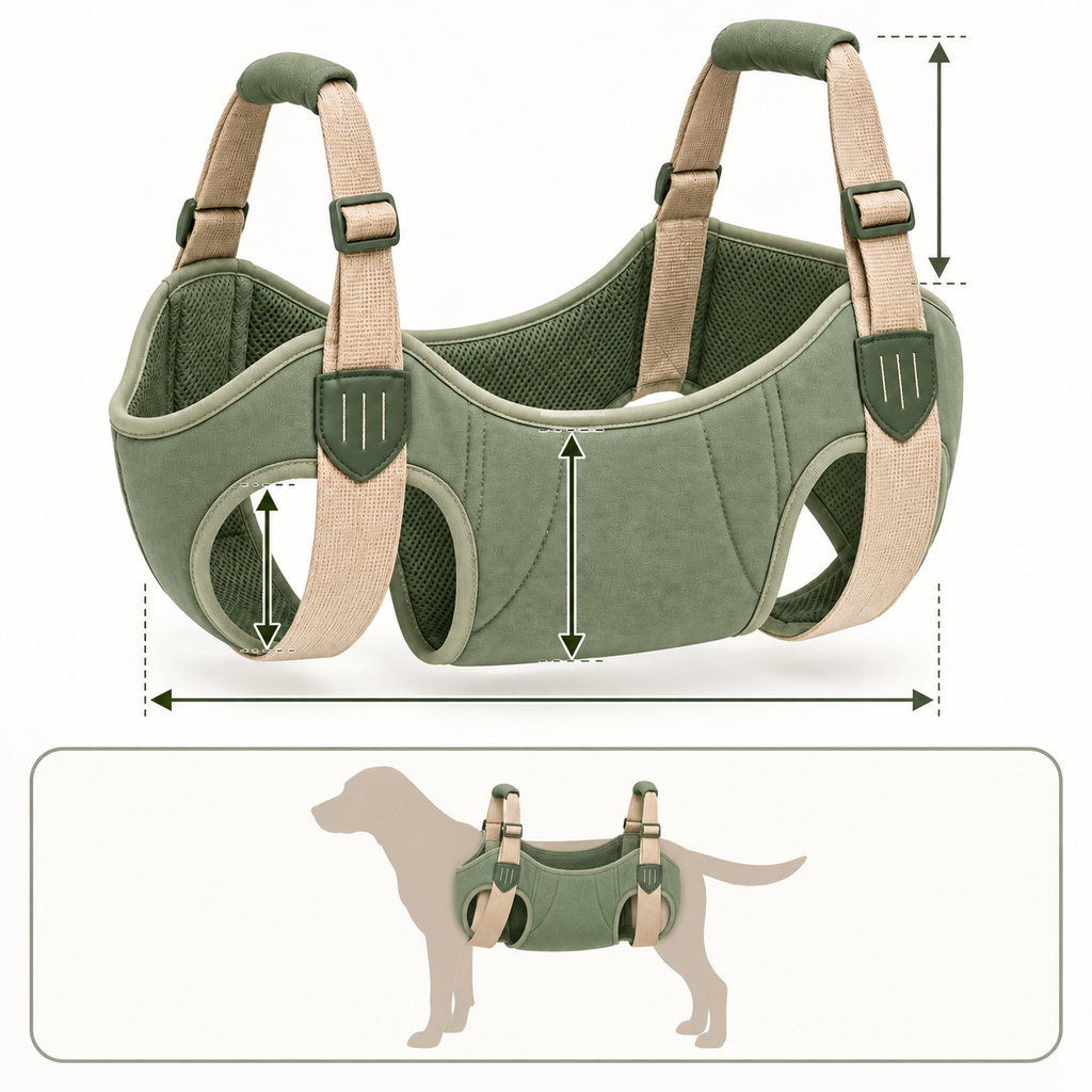 Steady Lift Support Sling — size and proportion guide
