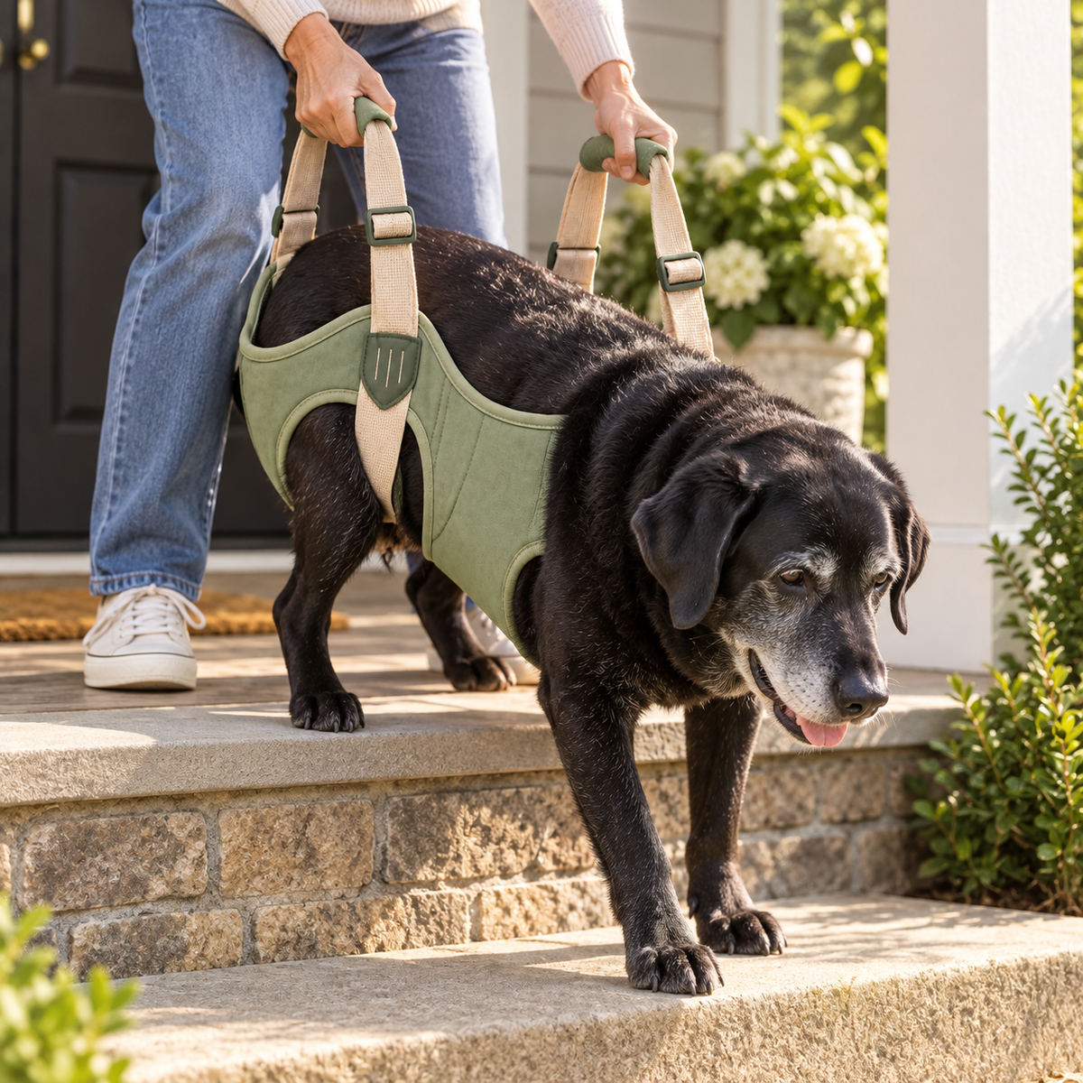 Steady Lift Support Sling — second in-use lifestyle scene