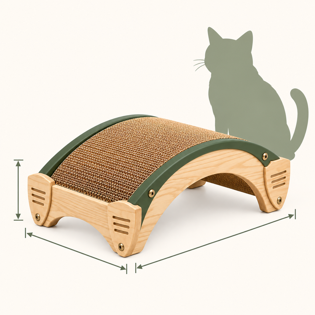 Timber Arc Modular Scratch Bridge — size and proportion guide