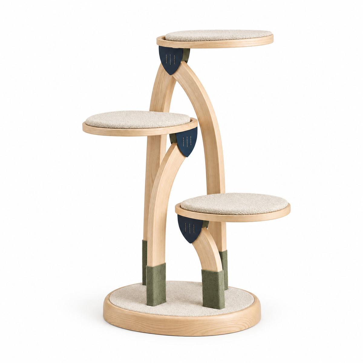 Timber Loft Modular Cat Tower — white-background product view