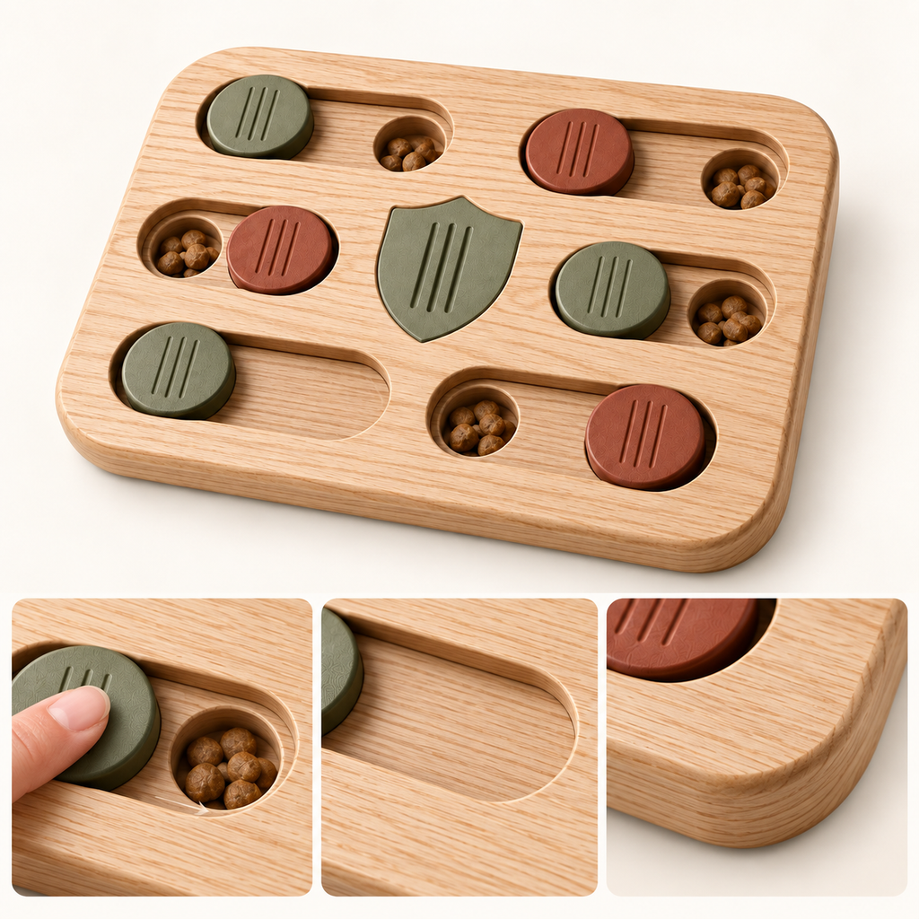 Timber Slide Puzzle Board — product-specific features