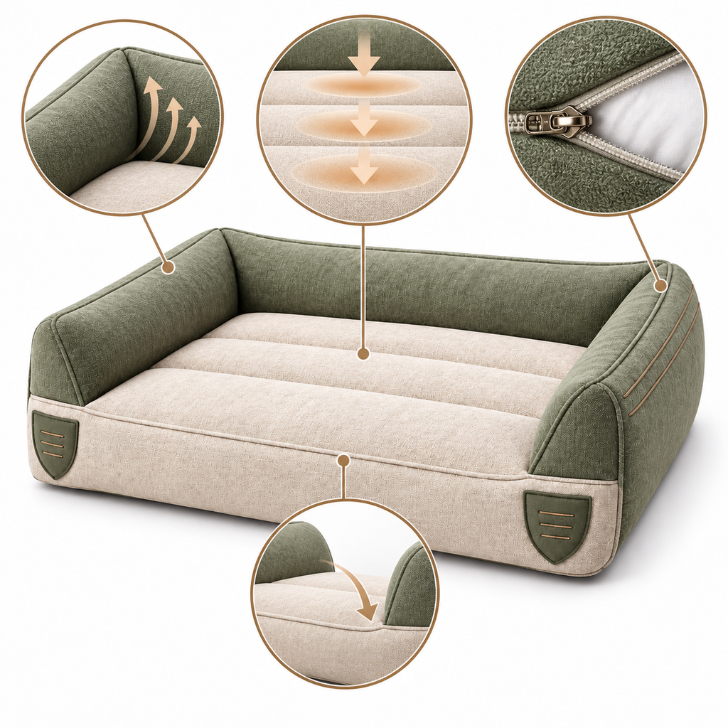 Zone Rest Support Pet Bed — product-specific features