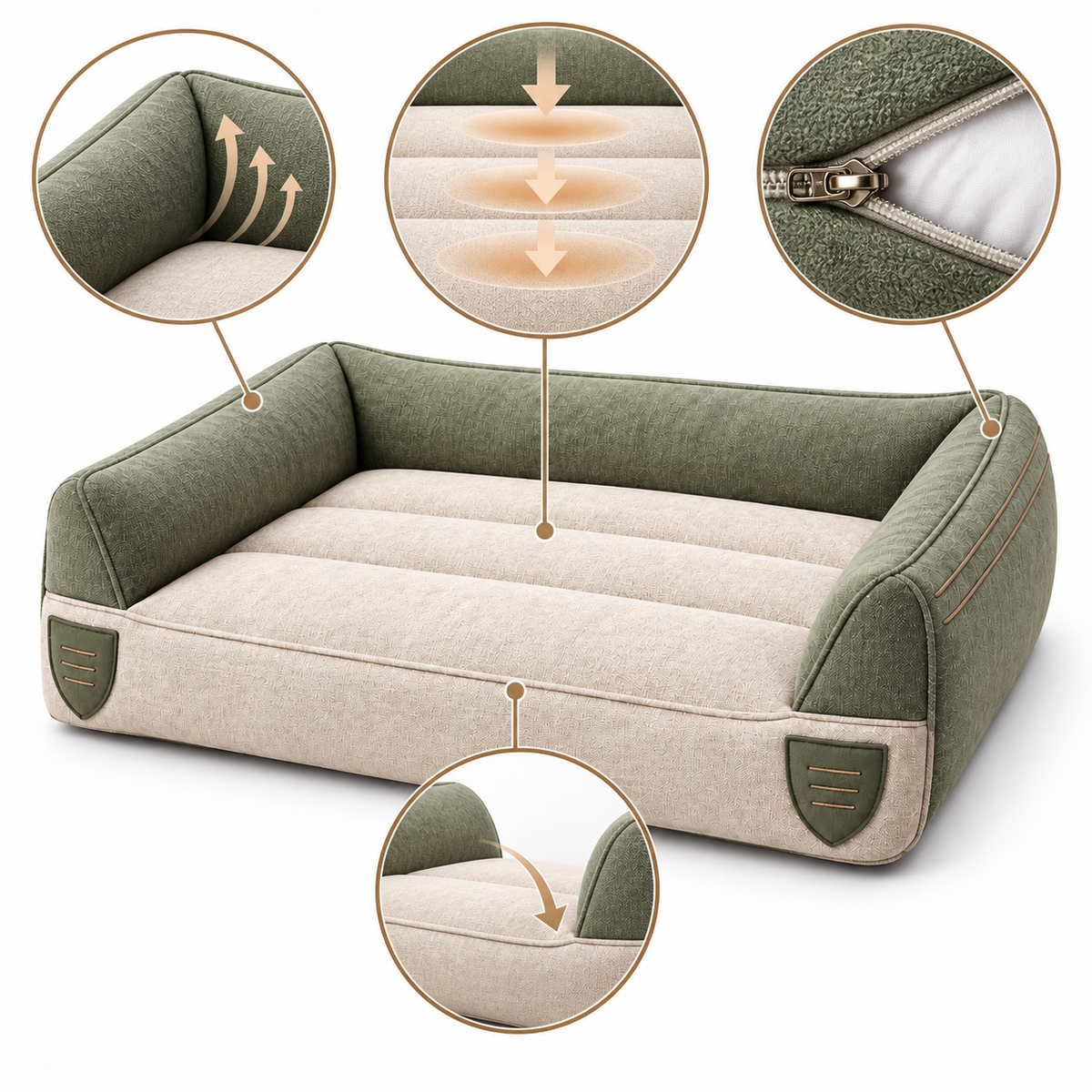 Zone Rest Support Pet Bed — product-specific features