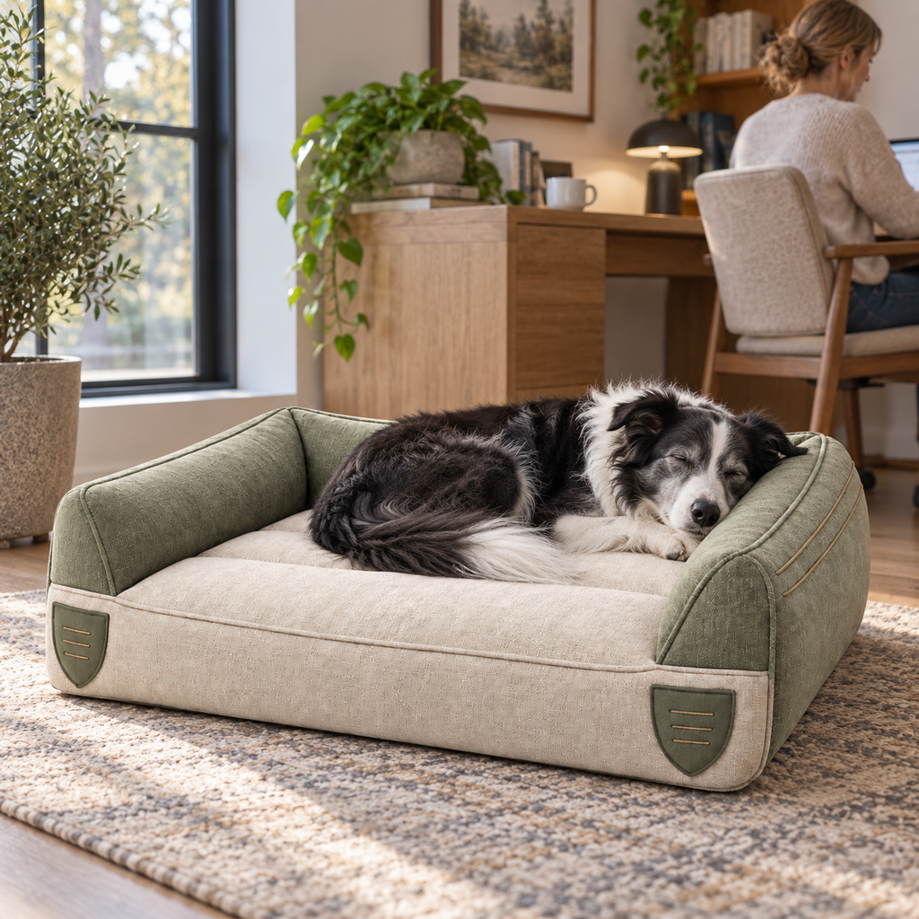 Zone Rest Support Pet Bed — second in-use lifestyle scene