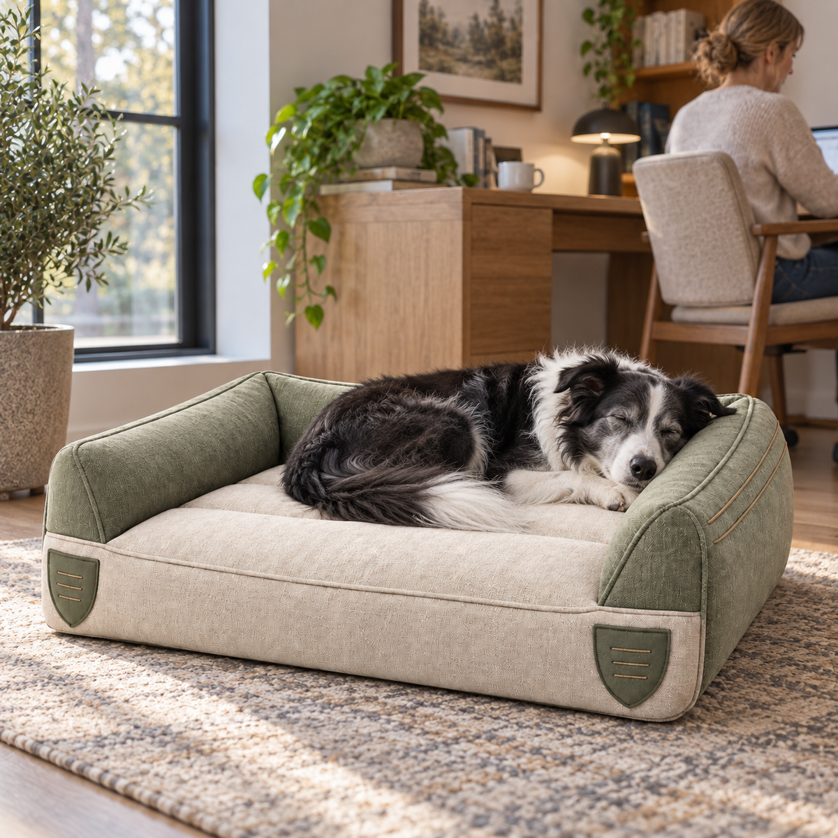 Zone Rest Support Pet Bed — second in-use lifestyle scene